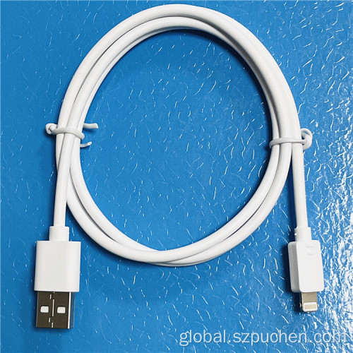 Usb Charger Data Cable White TPE material phone data cable for iPhone Manufactory